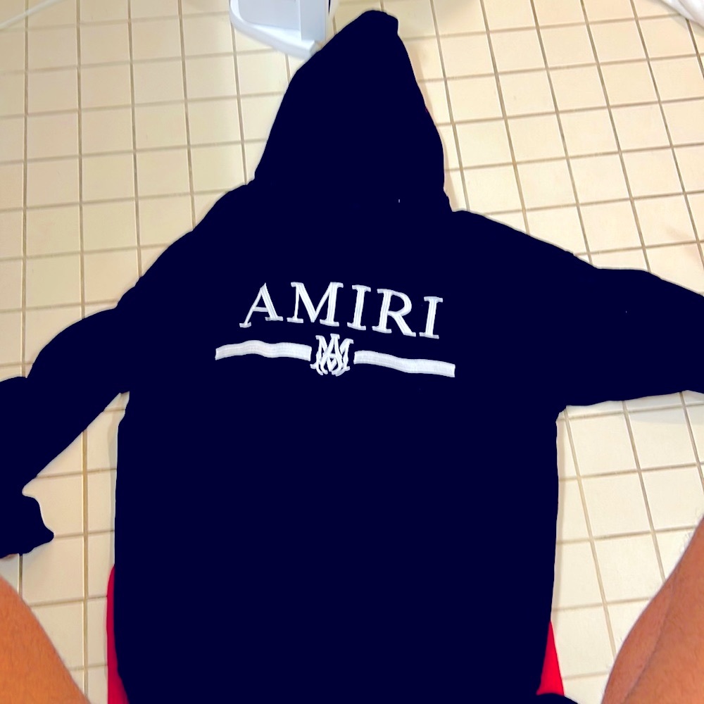 Black Amiri hoodie (used)